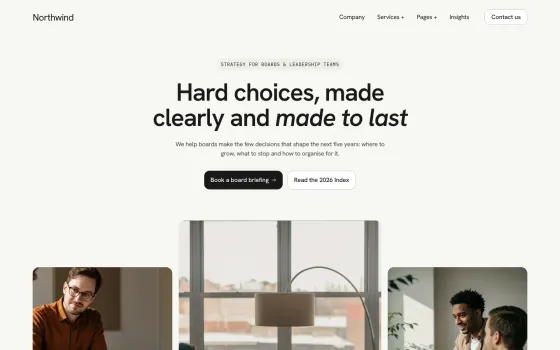 Northwind Strategy website template (Consultancy)